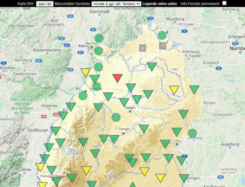Grundwasserstände online abrufen